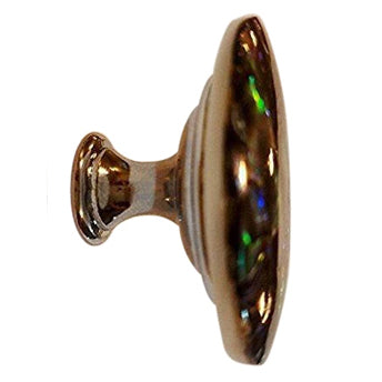 1 5/8 Inch Diameter Authentic Abalone Shell Oversized Cabinet or Furniture Knob COPPER MOUNTAIN HARDWARE