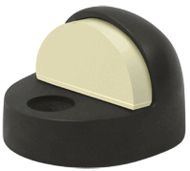 High Profile Floor Mounted Bumper Door Stop (Oil Rubbed Bronze Finish) DELTANA