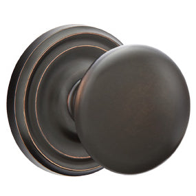 Emtek Solid Brass Providence Door Knob Set with Regular Rosette (Several Finishes Available) EMTEK