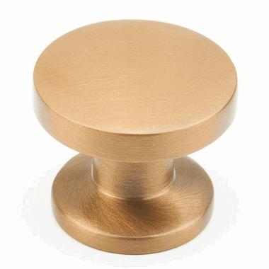 1 3/8 Inch Northport Round Cabinet Knob (Brushed Bronze Finish) SCHAUB