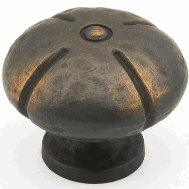 1 3/8 Inch Siena Round Knob (Ancient Bronze Finish) SCHAUB