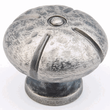 1 3/8 Inch Siena Round Knob (Vibra Nickel Finish) SCHAUB