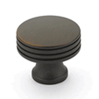 1 1/4 Inch Menlo Park Modern Round Knob (Ancient Bronze Finish) SCHAUB