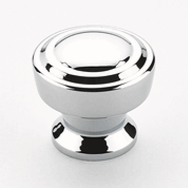 1 1/4 Inch Menlo Park Classic Round Knob (Polished Chrome Finish) SCHAUB