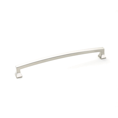 8 1/2 Inch (8 Inch c-c) Menlo Park Pull (Polished Nickel Finish) SCHAUB