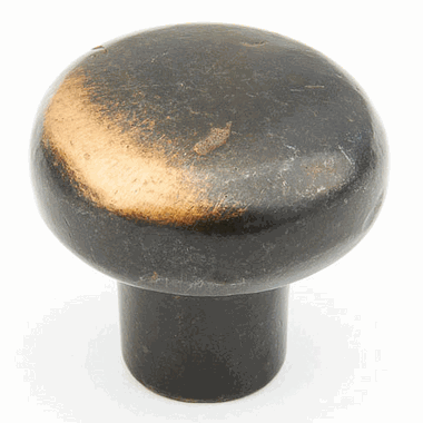 1 3/8 Inch Mountain Round Knob (Ancient Bronze Finish) SCHAUB