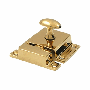 1 3/5 x 2 1/3 Inch Solid Brass Cabinet Lock (Polished Brass Finish) DELTANA