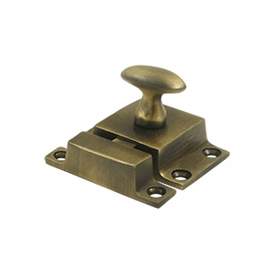 1 1/2 x 1 3/4 Inch Solid Brass Cabinet Lock (Antique Brass Finish) DELTANA