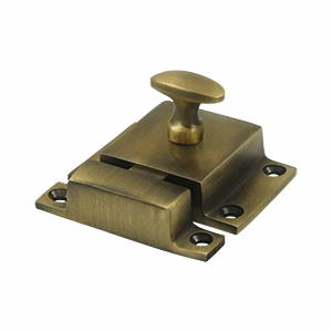 1 3/5 x 2 1/3 Inch Solid Brass Cabinet Lock (Antique Brass Finish) DELTANA