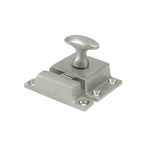 1 1/2 x 1 3/4 Inch Solid Brass Cabinet Lock (Brushed Nickel Finish) DELTANA