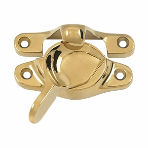 Solid Brass Window Sash Lock 1 1/8 inch X 3 inch (PVD Finish) DELTANA